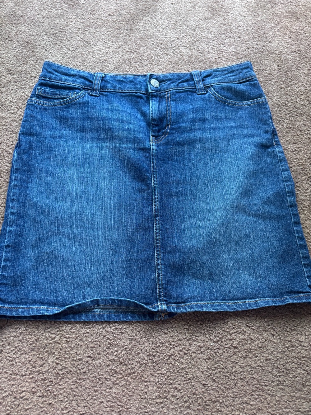 Tommy Hilfiger Medium Blue Denim Mini Skirt